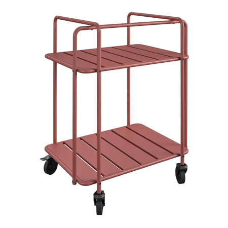  Novogratz Poolside Gossip, Penelope Outdoor/Indoor Cart, Persimmon