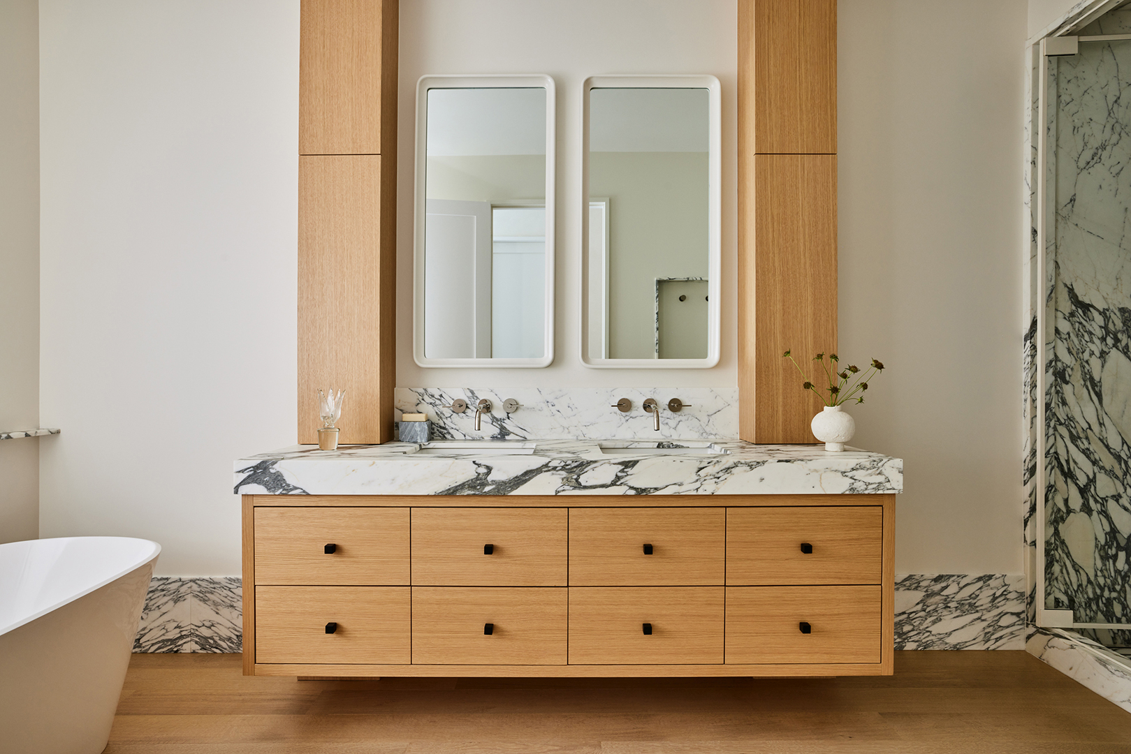 wood bathroom vanity