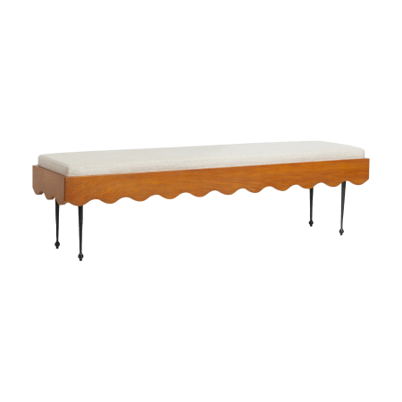  Rise scallop bench