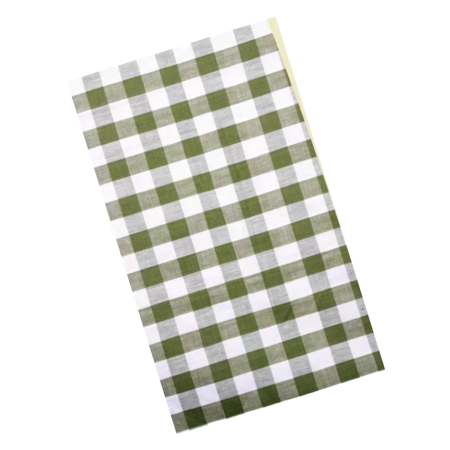  August Grove Plaid Cotton Tablecloth in Green