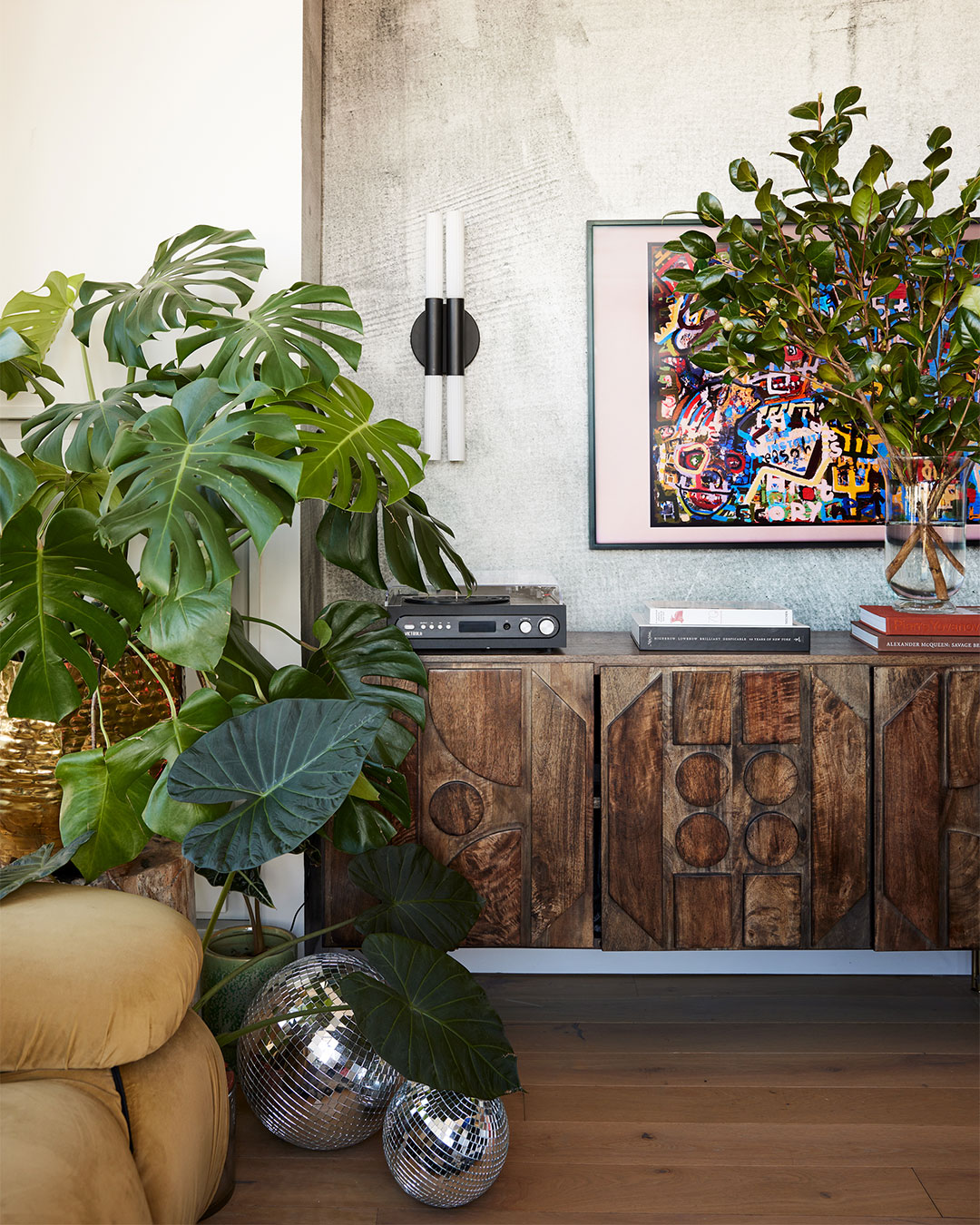 wood credenza