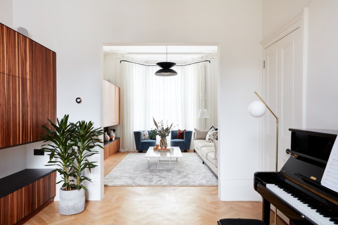 open and airy living room