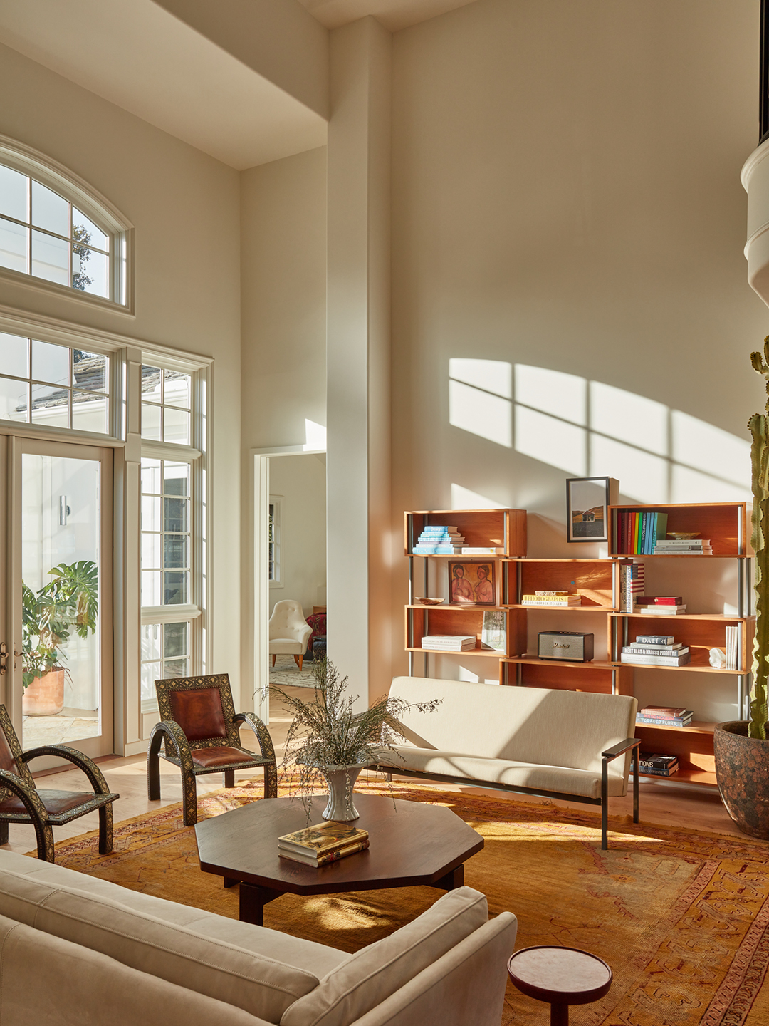 sun drenched living room