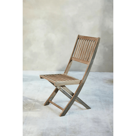  Terrain Folding Teak Side Chair