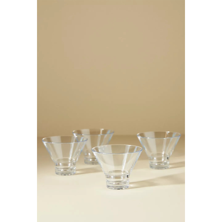  Tossware Tritan Stemless Martini Glasses, Set of 4