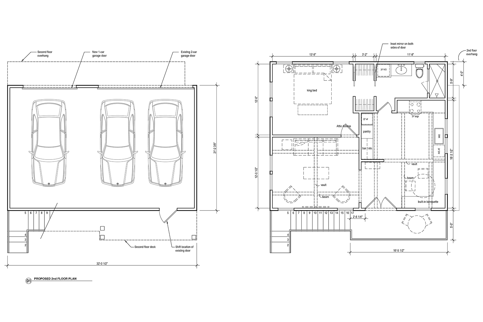 drawing of garage