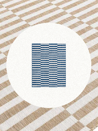 gif of taupe and belue striped rugs from wayfair
