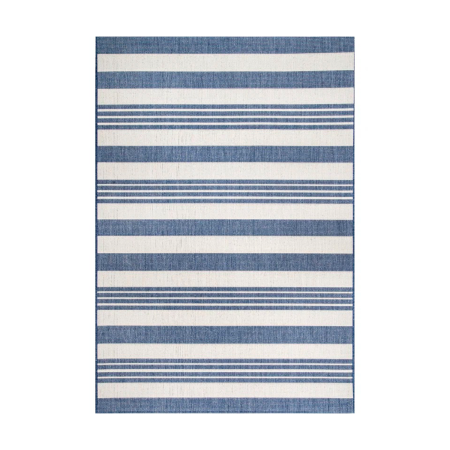  Highland Dunes 6-by-9 Soraya Blue Indoor/Outdoor Patio Rug