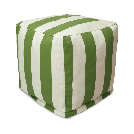  green stripe ottoman