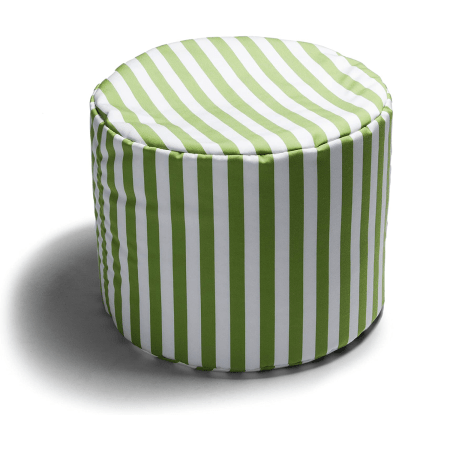  green striped ottoman