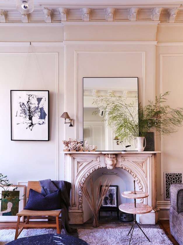 In This Clinton Hill Home, Art Is Displayed On Moldings And In Fireplaces