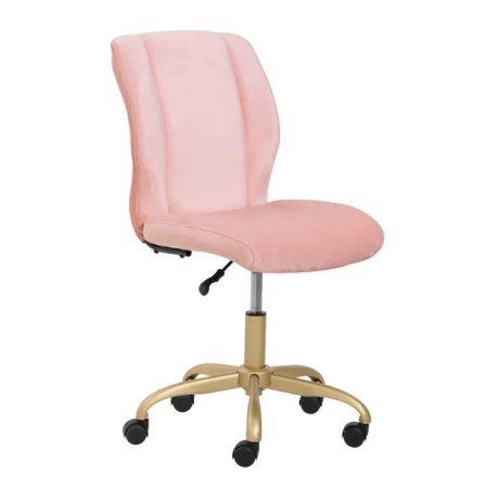  pink velvet swivel chair