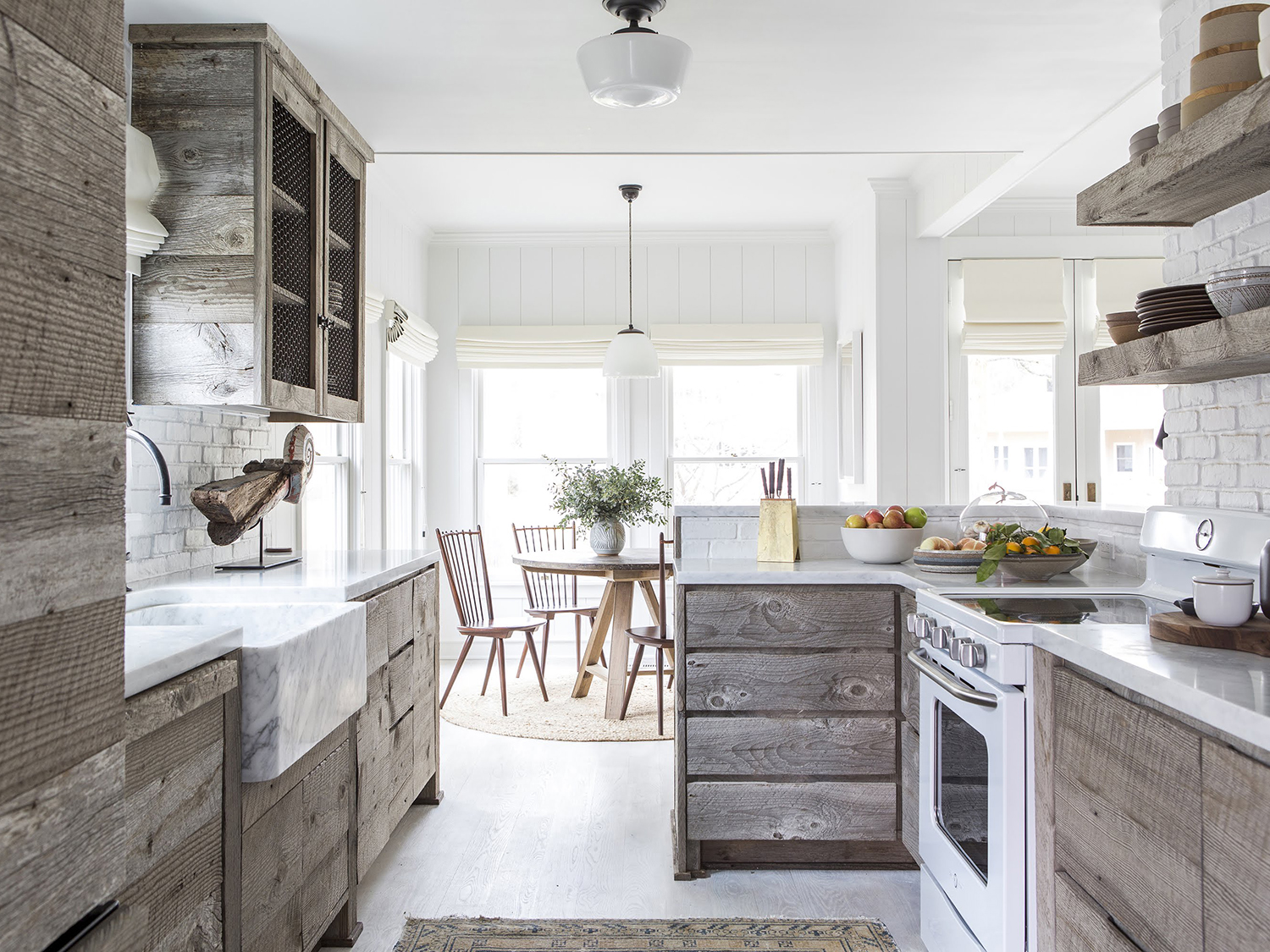 rustic wood cabinets