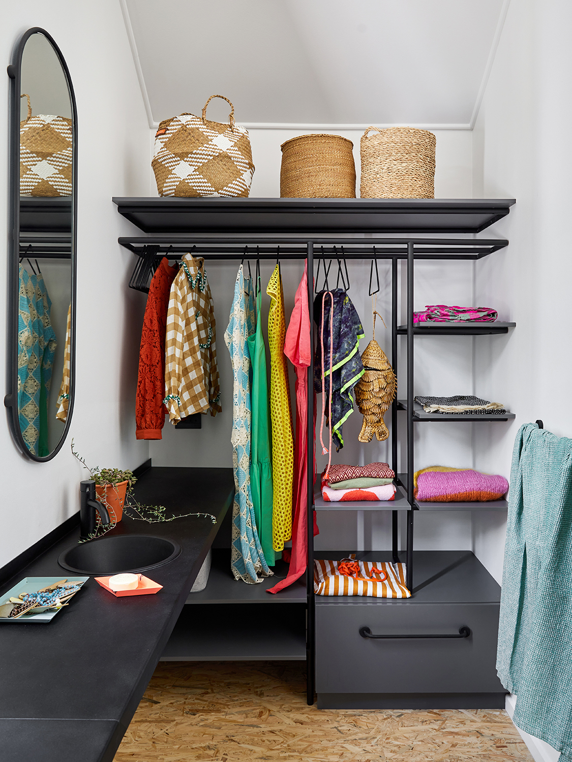 closet with a sink