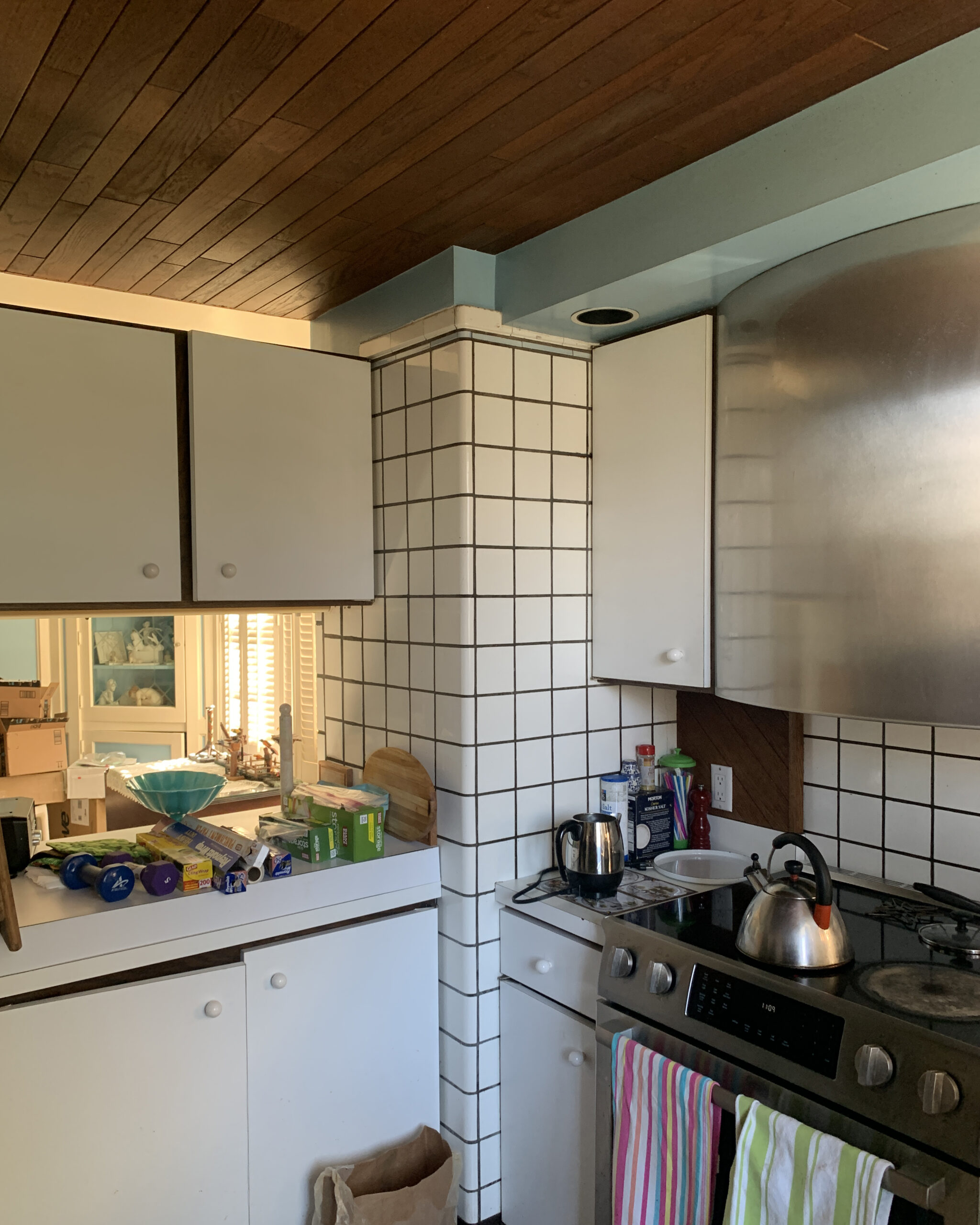 cabinets blocking off kitchen