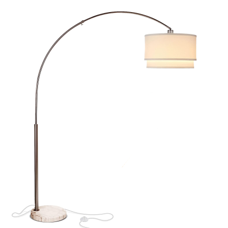  arched floor lamp in white marble