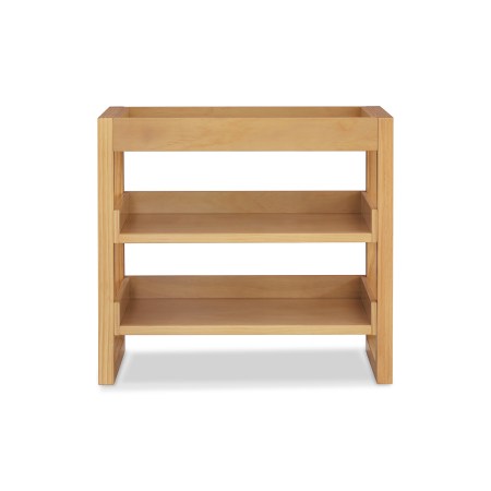  Wood changing table with shelves