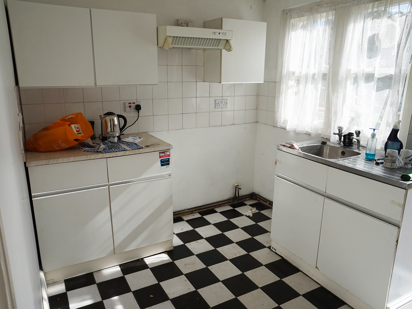 dated white kitchen