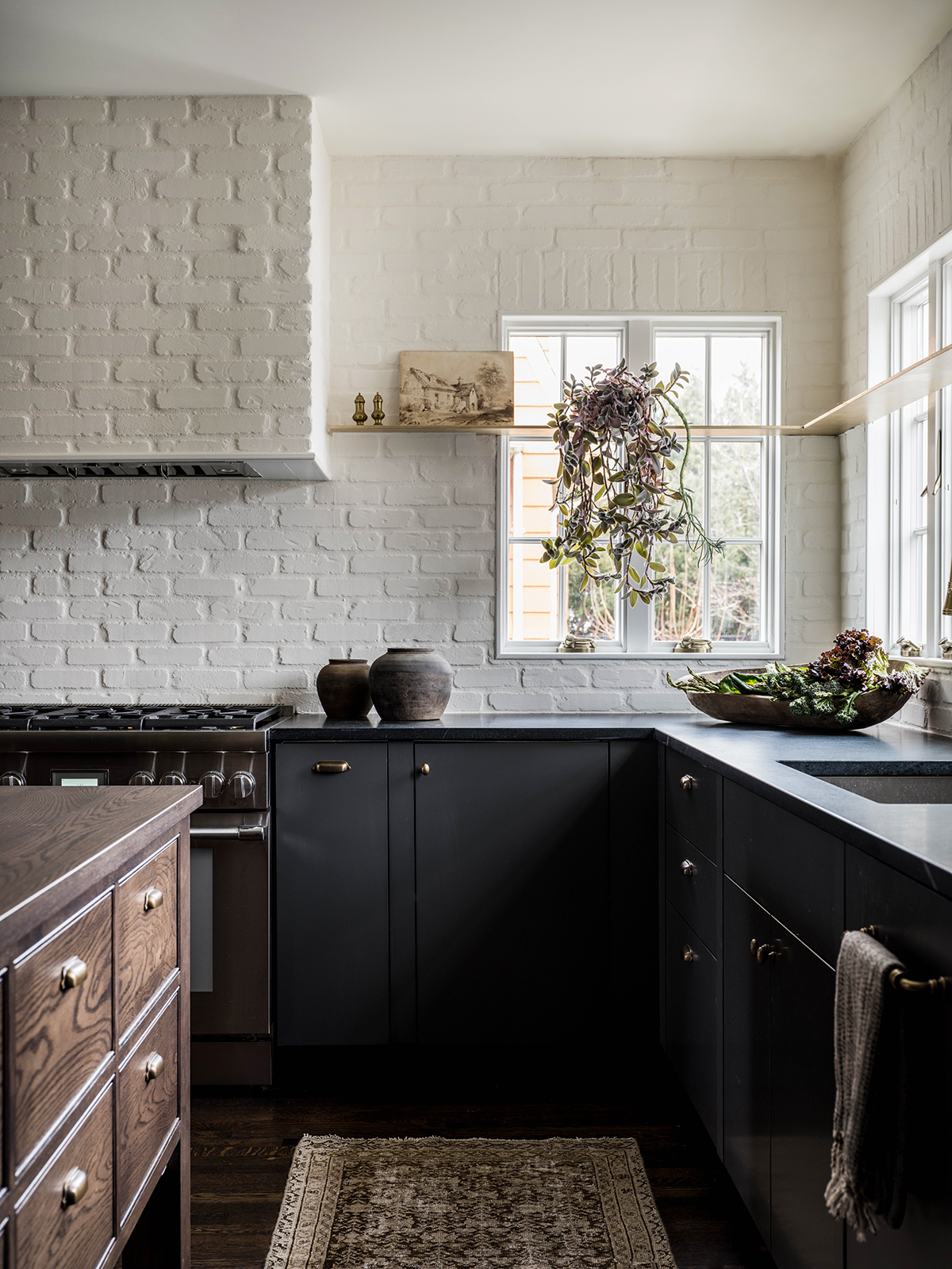 brick backsplash