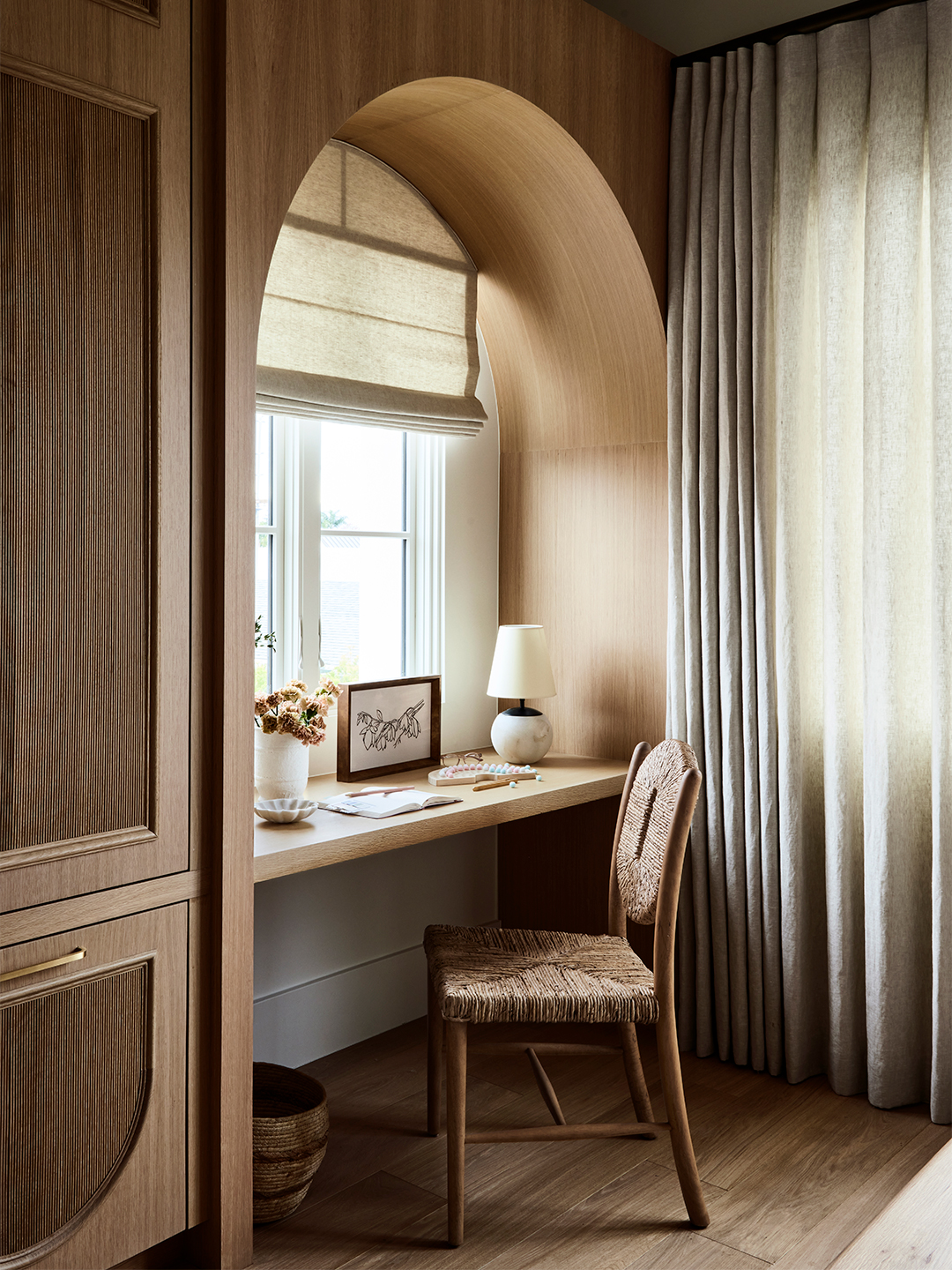 Girl's bedroom with desk