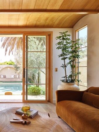 barrel vaulted wood ceiling