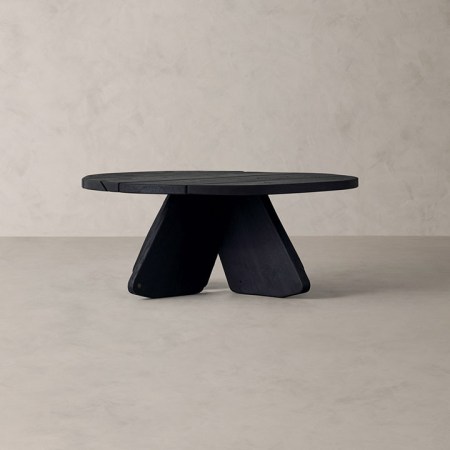  Black low coffee table