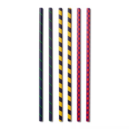  Rowing Blazers striped metal straw