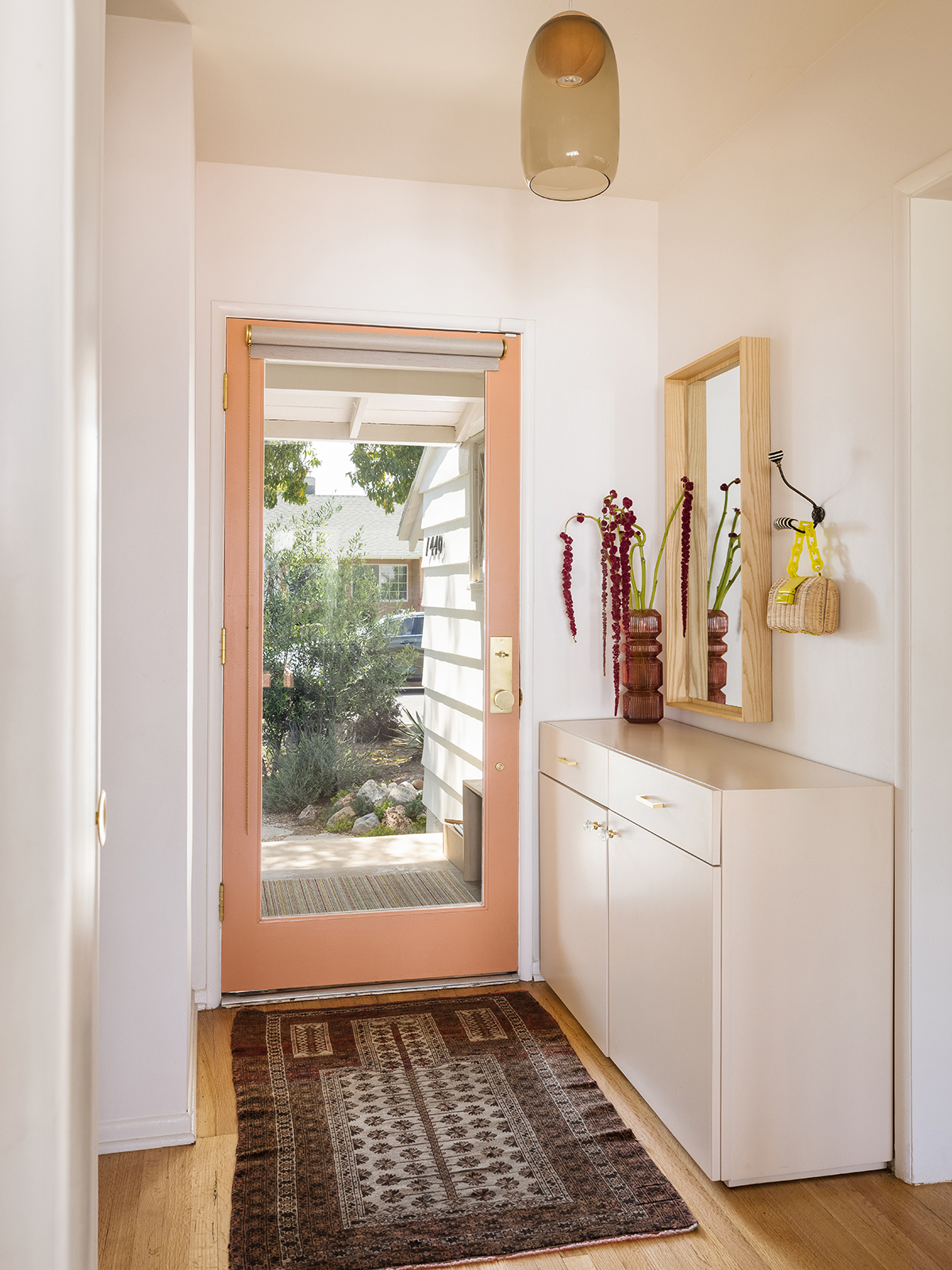 pink front door