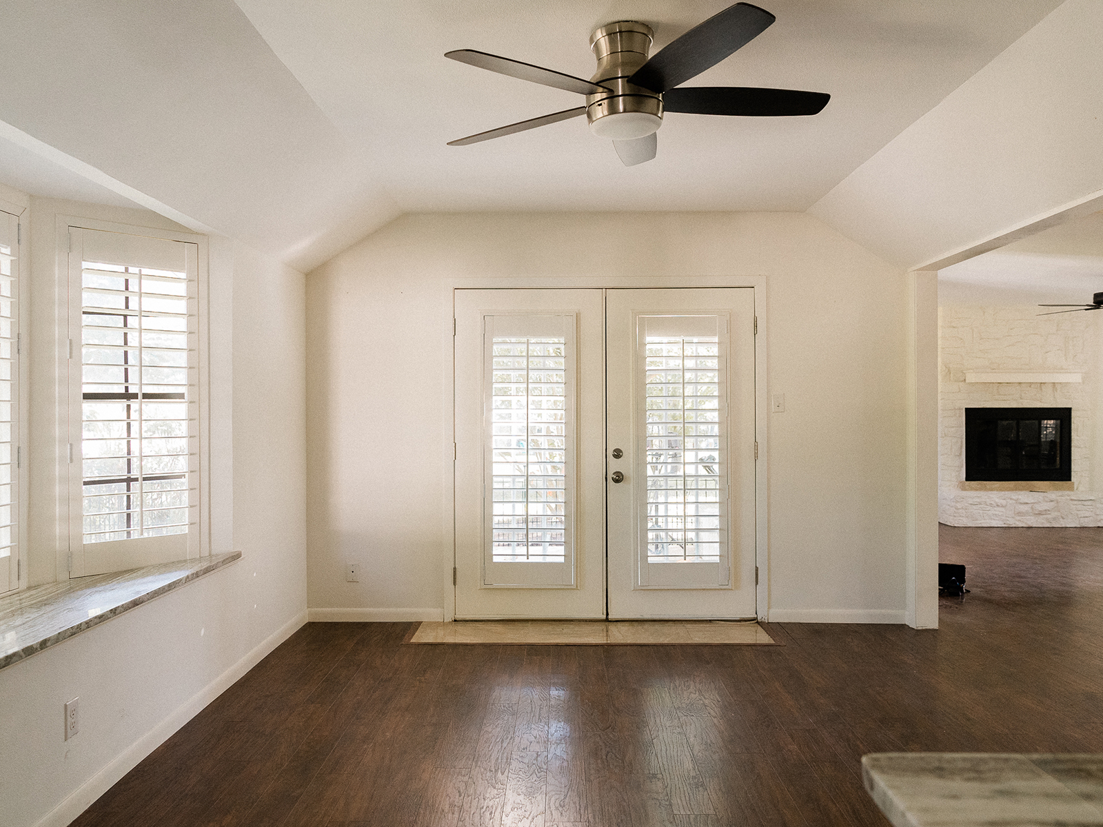 white living room