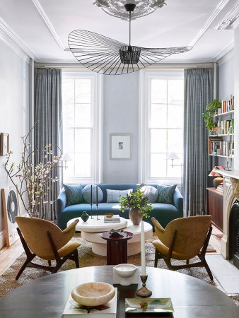 brooklyn brownstone living room