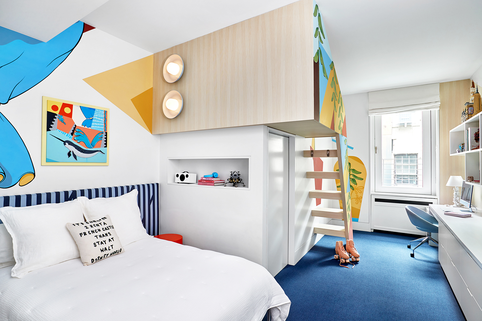 Kids room with loft.