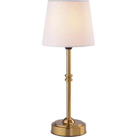  O’Bright Seraph - Cordless LED Table Lamp with Dimmer, Built-in Rechargeable Battery, 3-Level Brightness, Patio Table Lamp, Bedside Night Lamp, Ambient Light for Restaurant, Antique Brass
