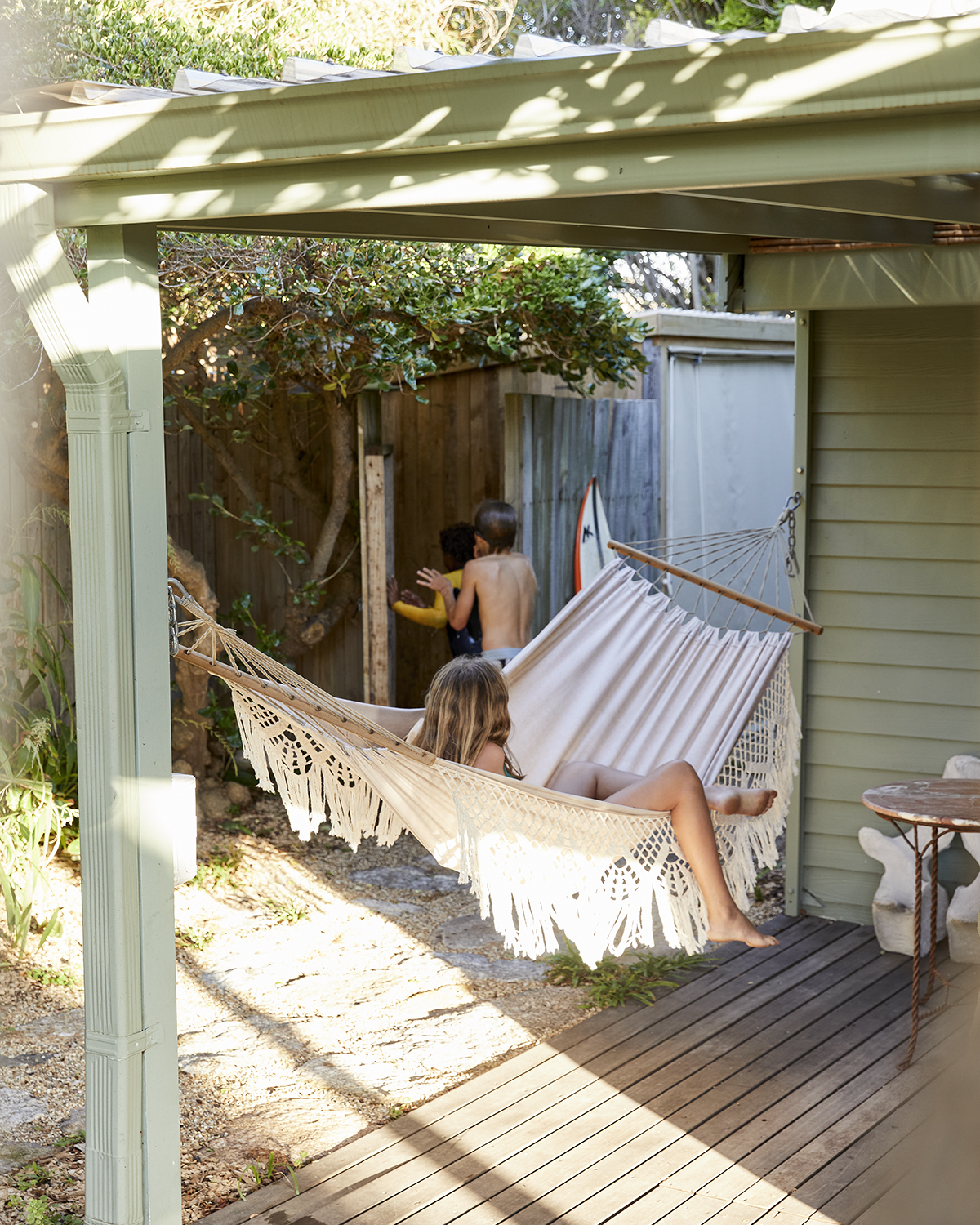 kids in a hammock