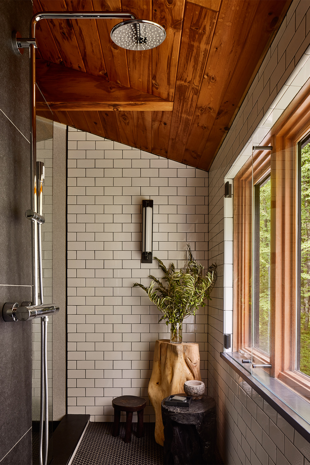 subway tile shower