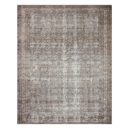  Loloi Amber Lewis x Loloi Georgie Collection GER-10 Moss / Bark, 7'-6" x 9'-6", 0.19" Thick Area Rug