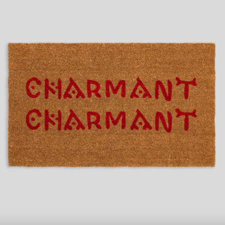  Doormat that says "Charmant charmant"