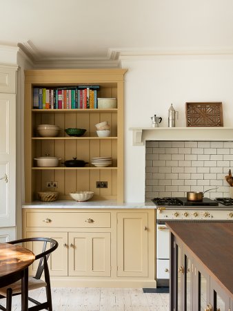 yellow kitchen cabinets