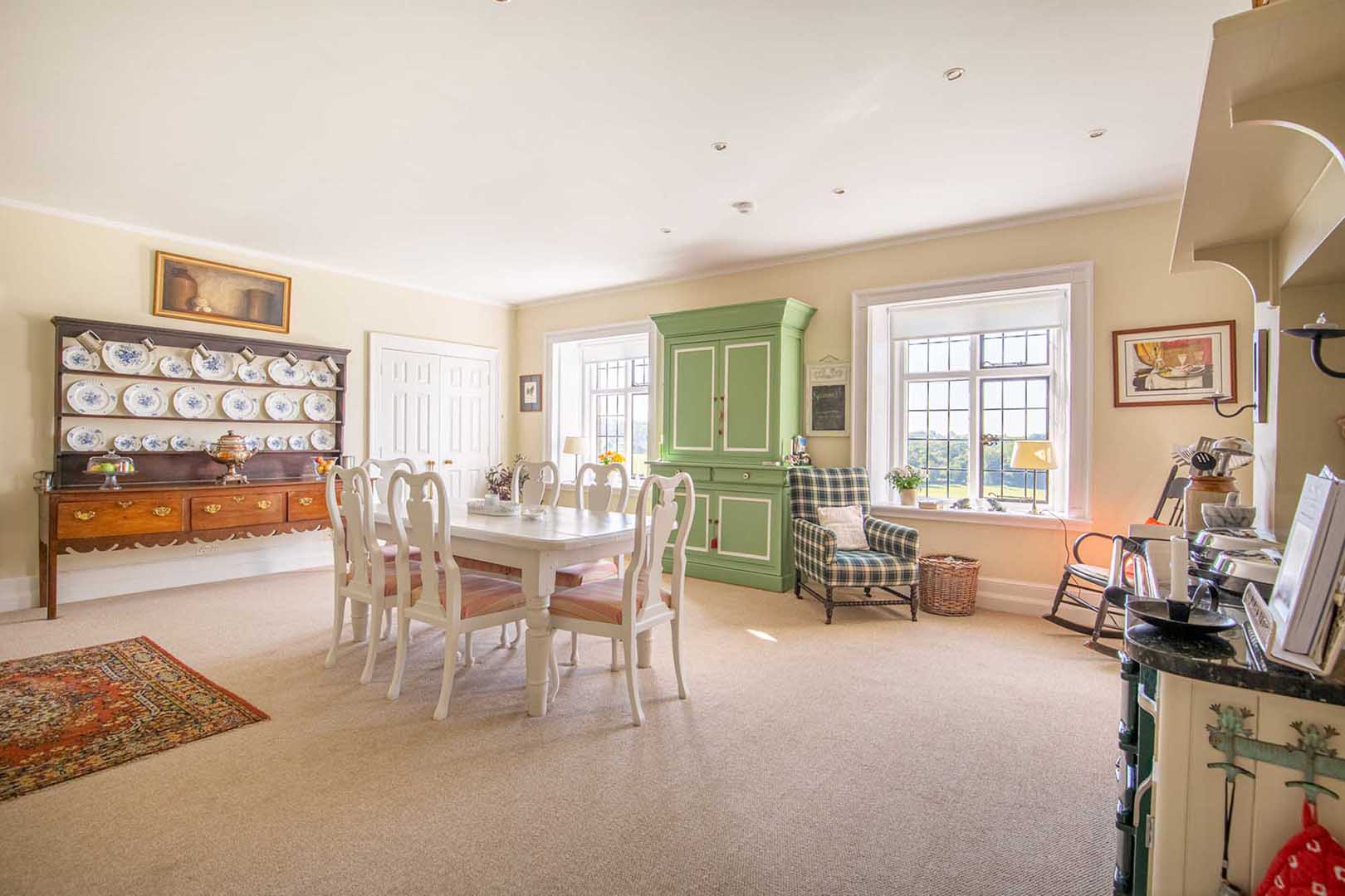 carpeted kitchen