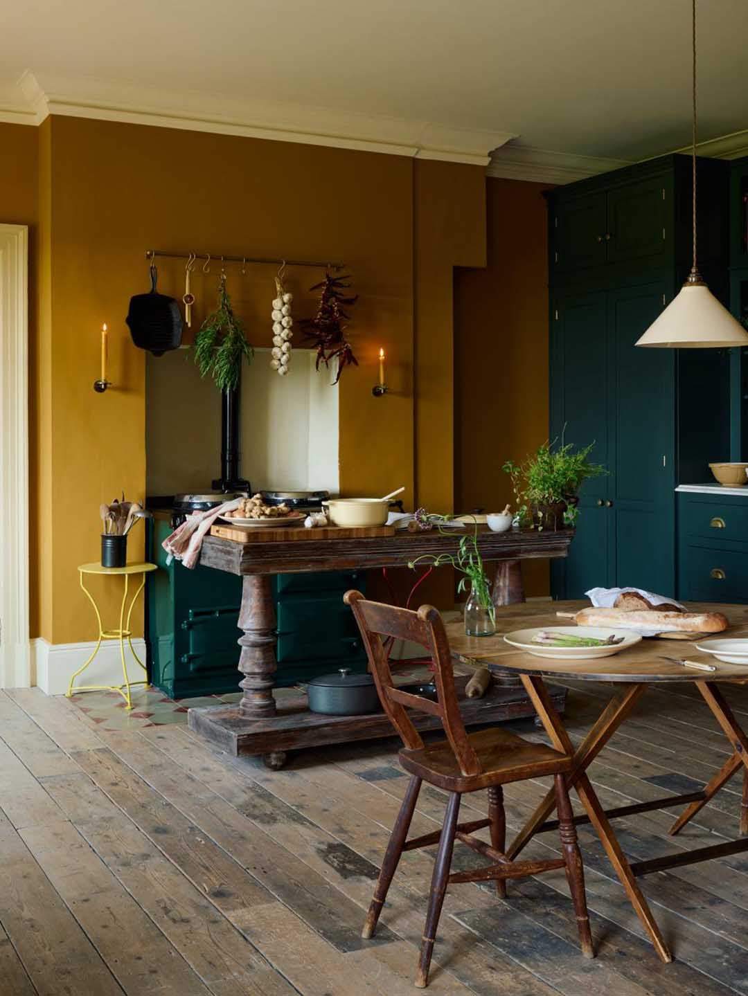 rustic wood kitchen floors