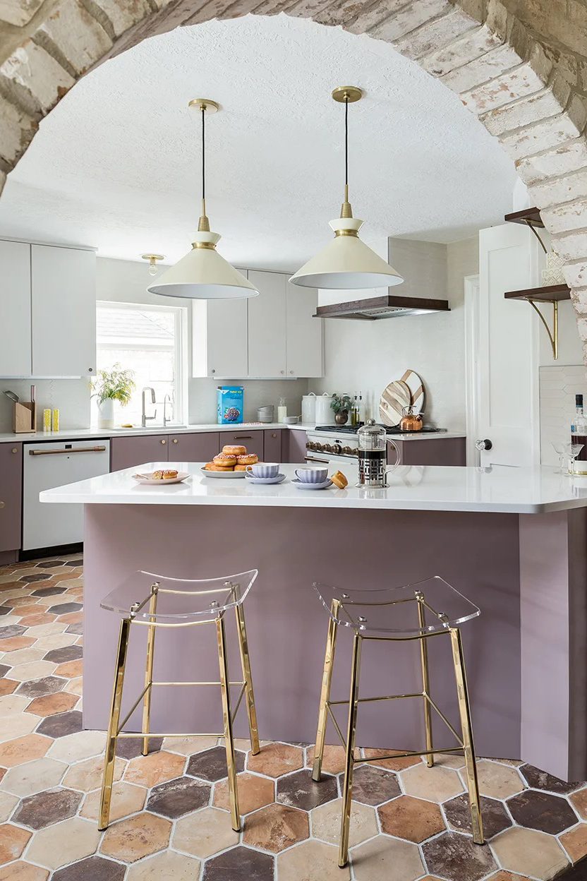 purple kitchen