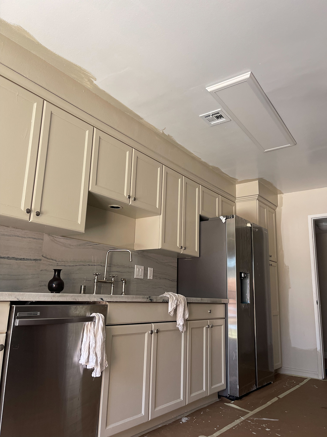 cabinets being painted