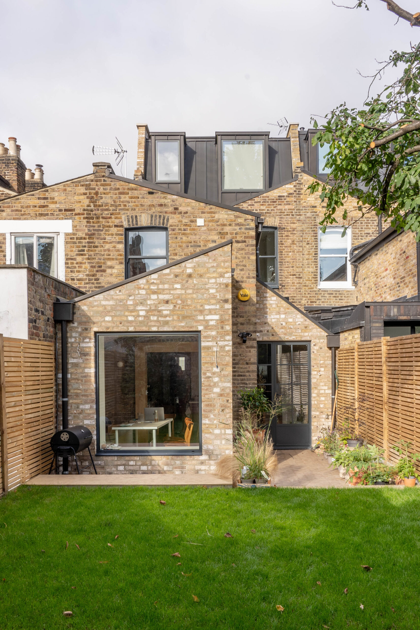 brick townhouse exterior