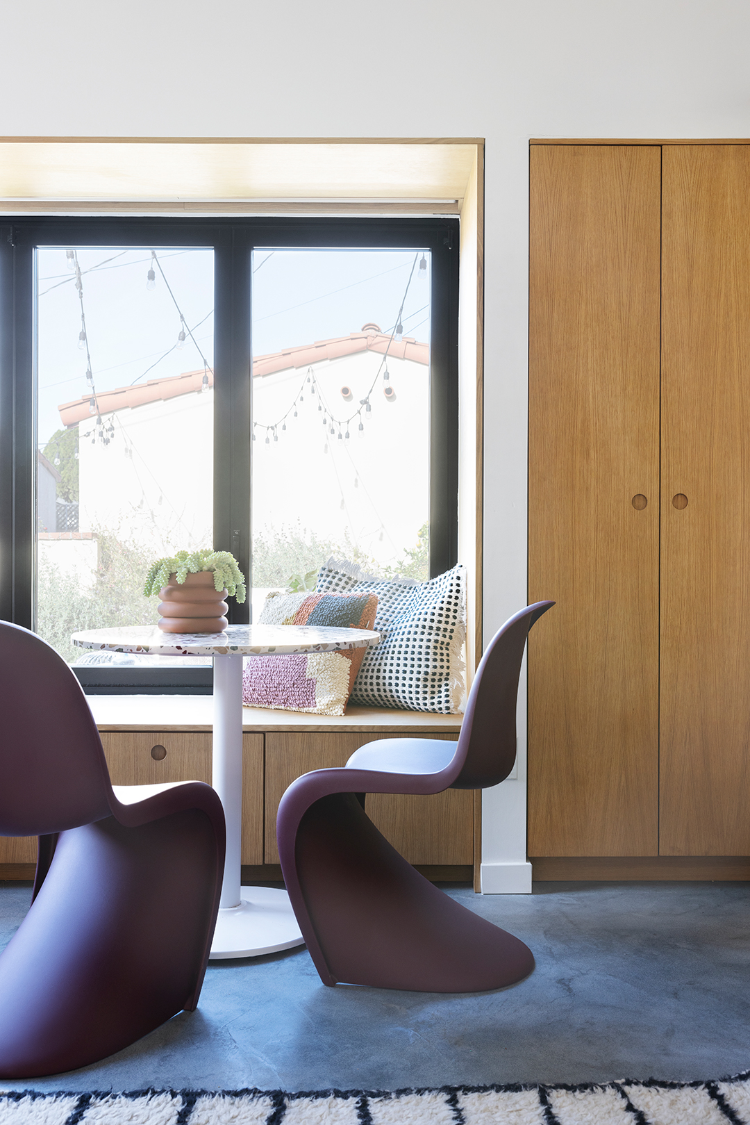 purple dining chairs