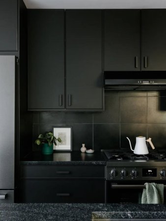 black kitchen