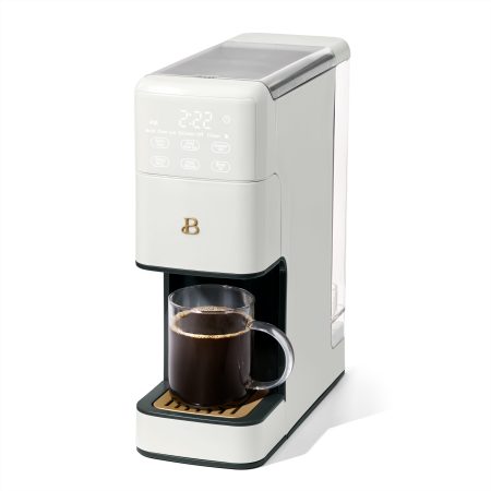  Perfect Grind™ Programmable Single Serve Coffee Maker in white