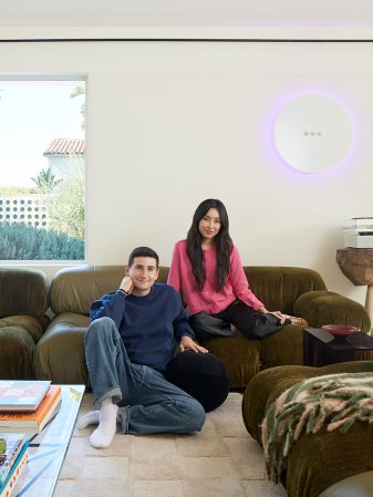 couple in living room