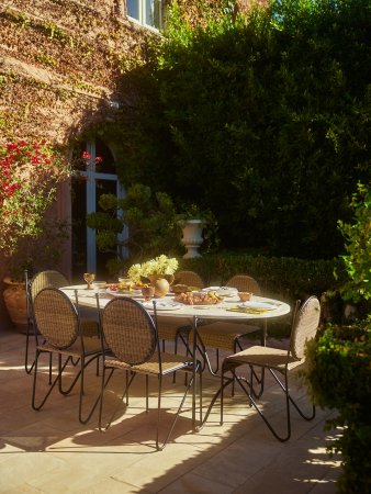 woven dining chairs