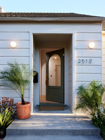 arched front door