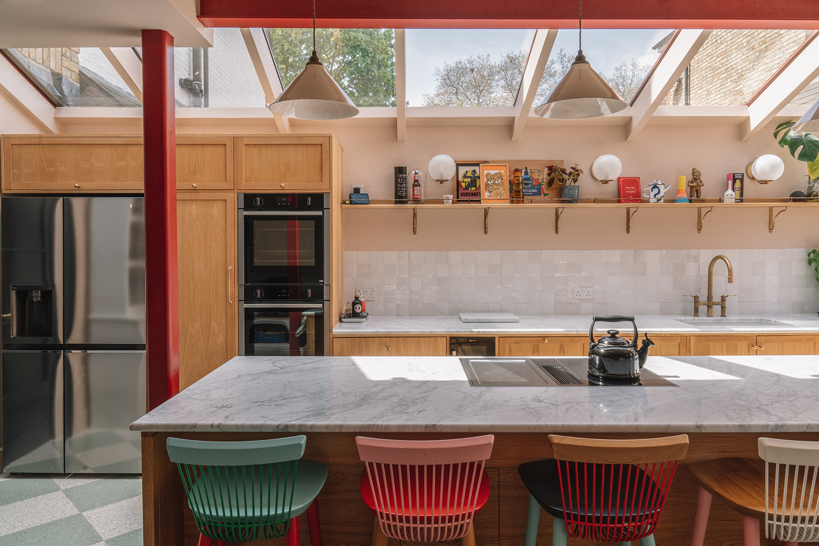 Colorful Kitchen Island Stools