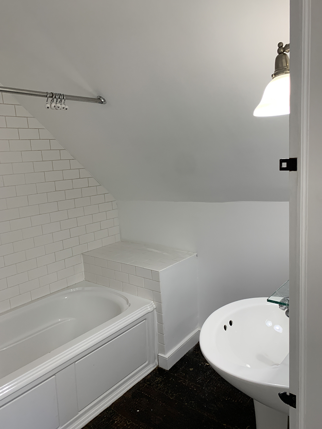 subway tile bathroom